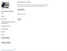 Tablet Screenshot of davidrobertbooks.com